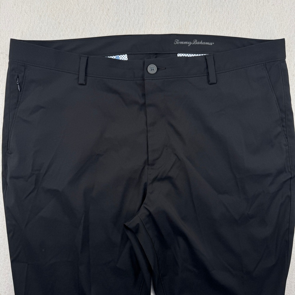 Tommy Bahama Performance Commuter Pants Mens 40x32 Black Modern Athleisure